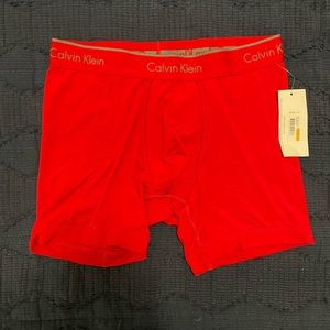 Calvin Klein Men’s Mircofiber Red Boxer Brief